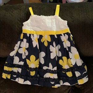 Infant 12 months sun dress with flowers